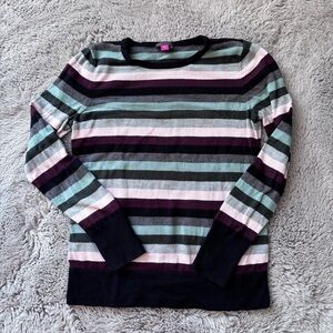 ⭐️⭐️⭐️Vince Camuto cotton blend striped sweated size small